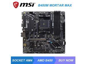 MSI B450M MORTAR MAX AMD B450 B450M Am4 motherboard ddr4 64G M.2 ryzen 5 3600 5600x cpu gaming computer motherboard PCI-E 3.0 x16 slot MSI B450M MORTAR MAX AMD B450 B450M Am4 motherboard ddr4 64G M.2 ryzen 5 3600 5600x cpu gaming computer motherboard PCI-E 3.0 x16 slot