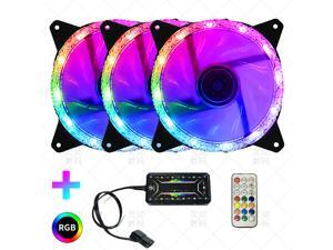 Flash Diamond 120mm RGB LED Fan, Triple Pack with Lighting Node CORE Flash Diamond 120mm RGB LED Fan, Triple Pack with Lighting Node CORE