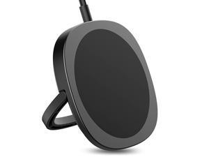 Magnetic Wireless Charger, Compatible with MagSafe Charger/iPhone 12 Charger, 15W Fast Charging Pad with Ring Holder for iPhone 12/12 Mini/12 Pro/12 Pro Max/AirPods Pro - Black Magnetic Wireless Charger, Compatible with MagSafe Charger/iPhone 12 Charger, 15W Fast Charging Pad with Ring Holder for iPhone 12/12 Mini/12 Pro/12 Pro Max/AirPods Pro - Black