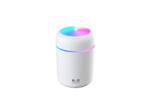 Cool Mist Humidifier, 300ml Mini Portable Humidifier with Multicolor LED Night Light, 2 Mist Mode and Auto Shut-Off, Personal Desktop Humidifier for Home Office Nursery, Super Quiet Cool Mist Humidifier, 300ml Mini Portable Humidifier with Multicolor LED Night Light, 2 Mist Mode and Auto Shut-Off, Personal Desktop Humidifier for Home Office Nursery, Super Quiet