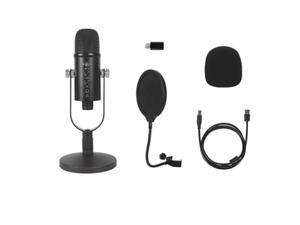USB Condenser Microphone Set Home Computer Recording Game High Sampling Noise Reduction Monitor Wired Microphone USB Condenser Microphone Set Home Computer Recording Game High Sampling Noise Reduction Monitor Wired Microphone