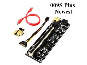 PCI-E Riser for Bitcoin/Litecoin/ETH Coin PCle VER009S Plus 1X to 16X Riser Adapter Card with USB 3.0 Cable - 3 Packs PCI-E Riser for Bitcoin/Litecoin/ETH Coin PCle VER009S Plus 1X to 16X Riser Adapter Card with USB 3.0 Cable - 3 Packs