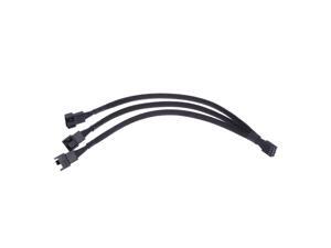 Dual Case Fan Power Adapter 1 to 3 Converter Case Fan Splitter Cable 4Pin PWM Cable Cooling Splitter Duplicator 2-pack Dual Case Fan Power Adapter 1 to 3 Converter Case Fan Splitter Cable 4Pin PWM Cable Cooling Splitter Duplicator 2-pack