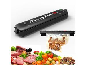 Vacuum Sealer, Automatic Food Sealer for Food Preservation and Storage, Dry and Wet Food Mode, Easy To Clean, LED Indicator, Compact Design, Portable, for Home, Store