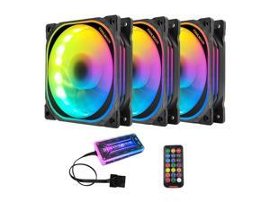 FRCOLOR LED 120mm With Remote Control Chassis Fan PC Cooling Ultra-Quiet Fan, 12V 6Pin, Sound-Absorbing Rubber Pad, For Computer Chassis CPU Air Cooler And Liquid Radiator System Components-3 Pieces FRCOLOR LED 120mm With Remote Control Chassis Fan PC Cooling Ultra-Quiet Fan, 12V 6Pin, Sound-Absorbing Rubber Pad, For Computer Chassis CPU Air Cooler And Liquid Radiator System Components-3 Pieces