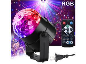 FRCOLOR  LED Disco Light RGB Projector Lights Colorful DJ Ball Lamp  for Home Room Dance Parties Birthday DJ Bar Karaoke Xmas Wedding Show Club Pub