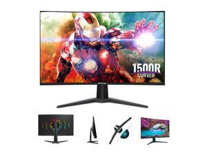 HAJAAN 27 Inch Curved Full HD (1920 x 1080) Ultra-Slim Bezel Gaming LED Monitor ( HDMI & Display Port) with RGB Lighting ~ 144Hz ~ 1ms Response Time - HM270C
