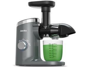 Slow Juicer,Aeitto Masticating Juicer,Juice Extractor,Cold Press Juicer with 2-Speed Modes,Juicer Machines with Reverse Function & Quiet Motor for Vegetables And Fruits,Easy to Clean with Brush Gray Slow Juicer,Aeitto Masticating Juicer,Juice Extractor,Cold Press Juicer with 2-Speed Modes,Juicer Machines with Reverse Function & Quiet Motor for Vegetables And Fruits,Easy to Clean with Brush Gray