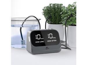 Automatic Watering System for Potted Plants, DIY Drip Irrigation Kit with Smart Timer, Waterproof LED Display & Large Capacity Battery, Precise Distribution of Water