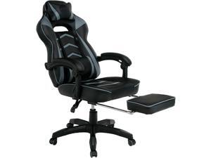 KT20 Gaming Chair Racing Style Chair Video Game Chair with Retractable Footrest Office Chair Computer Chair Ergonomic Recliner Headrest Lumbar-E-sports Chair for Adults & Seniors(Black/Grey) KT20 Gaming Chair Racing Style Chair Video Game Chair with Retractable Footrest Office Chair Computer Chair Ergonomic Recliner Headrest Lumbar-E-sports Chair for Adults & Seniors(Black/Grey)