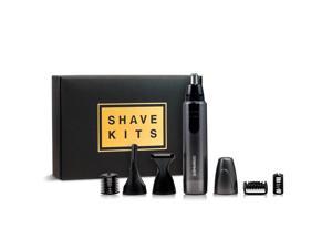 URBANER Facial Hair Grooming kit for Men, Professional beard/Ear&Nose hair/Eyebrow Clipper/Trimmer/Shaver/Razor, Waterproof, Cordless, Compact, MB-980