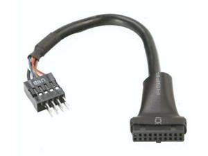 USB 3.0 20-Pin Header Female to USB 2.0 9-Pin Male Adapter Converter Cable