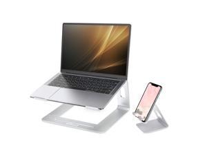 efind Laptop Stand with Phone Stand, Aluminum Computer Riser, Laptop Cooler Ergonomic Laptops Elevator for Desk, Metal Holder Compatible with 10 to 15.6 Inches Notebook Computer, Silver efind Laptop Stand with Phone Stand, Aluminum Computer Riser, Laptop Cooler Ergonomic Laptops Elevator for Desk, Metal Holder Compatible with 10 to 15.6 Inches Notebook Computer, Silver