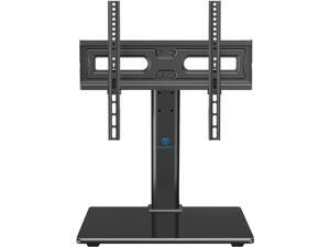 Universal TV Stand Table Top TV Base for 32 to 55 inch LCD LED OLED 4K Flat Screen TVs-Height Adjustable TV Mount Stand with Tempered Glass Base, VESA 400x400mm, Holds up to 88lbs