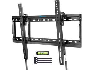 Tilt TV Wall Mount Bracket Low Profile for Most 37-70 Inch LED LCD OLED Plasma Flat Curved Screen TVs, Large Tilting Mount Fits 16-24 Inch Wood Studs Max VESA 600x400mm Holds up to 132lbs