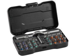 RS1 24in1 Multifunctional Ratchet Set S2 Bits Household Repair, for Computer, PC, Phone, iPhone, MacBook, Nintendo Switch, Repair Tool Kit with Anti-Static Wrist Strap RS1 24in1 Multifunctional Ratchet Set S2 Bits Household Repair, for Computer, PC, Phone, iPhone, MacBook, Nintendo Switch, Repair Tool Kit with Anti-Static Wrist Strap