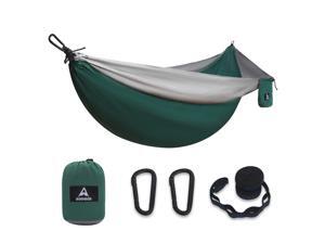 Aodoer Camping Hammock - Travel Hammock with 2 Tree Straps, Single Hammock, Durable Nylon Parachute Portable Hammock for Outdoor, Hiking, Backpacking, Yard Aodoer Camping Hammock - Travel Hammock with 2 Tree Straps, Single Hammock, Durable Nylon Parachute Portable Hammock for Outdoor, Hiking, Backpacking, Yard