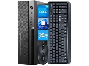 IPASON - Business Desktop PC - Intel 12th core i5 12400 (Beat i7 10700) 6 core up to 4.4GHz - 16GB 3200MHz - 512GB SSD 1TB HDD - AC WIFI - Bluetooth - Windows 11 Home - Smooth running design software