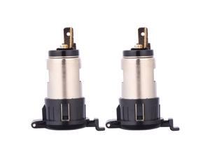 2pcs Cigarette Lighter Socket 12-24V Power Outlet Power Charger Socket Adapter for Car 2pcs Cigarette Lighter Socket 12-24V Power Outlet Power Charger Socket Adapter for Car