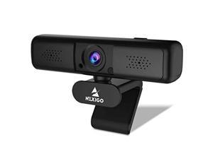 2k 4mp zoomable webcam with privacy cover & dual microphone, 3x digital zoom, 95-degree viewing, 2021 nexigo quad hd business usb camera for online class, zoom skype facetime obs t