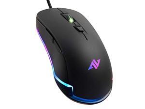 abkoncore am8 gaming mouse with 4dpi levels (800, 1600, 2400, 3200), programmable buttons, wired ergonomic usb computer mouse for gamer, laptop, chromebook, mac (am8) abkoncore am8 gaming mouse with 4dpi levels (800, 1600, 2400, 3200), programmable buttons, wired ergonomic usb computer mouse for gamer, laptop, chromebook, mac (am8)
