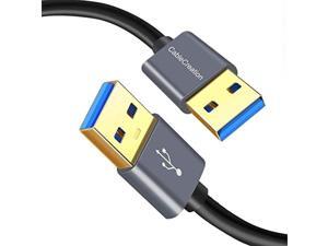 usb 3.0 cable, cablecreation usb type a male to male cable, compatible external hard drive, camera, handwriting board, radiator and more, space gray, aluminum case, 3.3ft usb 3.0 cable, cablecreation usb type a male to male cable, compatible external hard drive, camera, handwriting board, radiator and more, space gray, aluminum case, 3.3ft