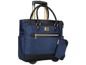 kenneth cole reaction runway call nylon-twill laptop & tablet business travel, dark slate wheeled tote, one size kenneth cole reaction runway call nylon-twill laptop & tablet business travel, dark slate wheeled tote, one size