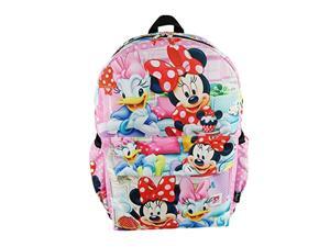 minnie mouse deluxe oversize print large 16" backpack with laptop compartment - a19750 minnie mouse deluxe oversize print large 16" backpack with laptop compartment - a19750