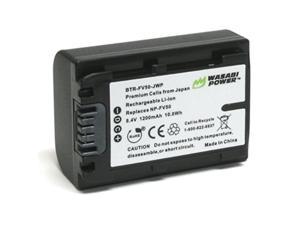 wasabi power battery for sony np-fv30, np-fv40, np-fv50 and sony dcr-sr15, sr21, sr68, sr88, sx15, sx21, sx44, sx45, sx63, sx65, sx83, sx85, fdr-ax100, hdr-cx105, cx110, cx115, cx1