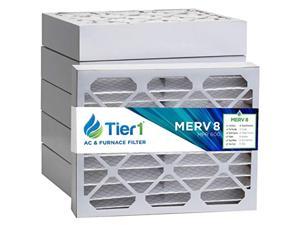 Tier1 12x20x4 Merv 8 Pleated Dust & Pollen AC Furnace Air Filter 6 Pack 
