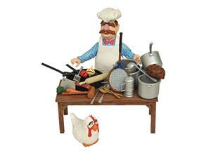 diamond select toys the muppets: swedish chef deluxe figure set,multi-color