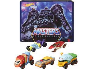 hot wheels masters of the universe 5pack of 164 scale character cars collectible vehicles inspired by heman skeletor manatarms beast man  teela gift for collectors fans