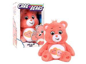care bears - 14" plush - love-a-lot bear - soft huggable material!