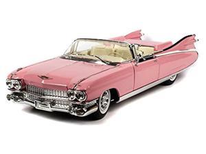 1959 cadillac eldorado biarritz convertible, pink - maisto premiere 36813 - 1/18 scale diecast model toy car by maisto