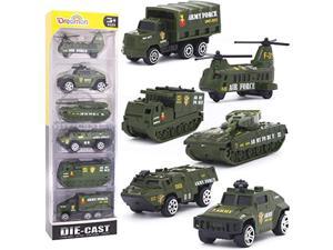 diecast military vehicles army toy mini pocket size play models truck tanks helicopter for kids boys age 3 4 5,pack of 6
