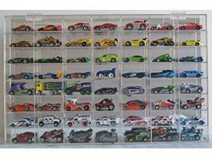 1:64 scale toy cars wheels matchbox display case wall cabinet rack 56 compartment hot-ahw64-56