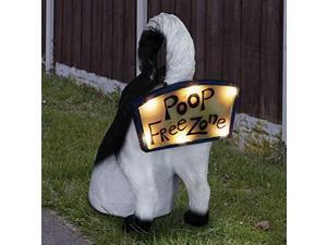 exhart solar ?poop free zone? dog statue - 10? solar black & white dog garden sculptures & statues w/battery powered led lights - durable, weather-resistant, indoor & outdoor dog d exhart solar ?poop free zone? dog statue - 10? solar black & white dog garden sculptures & statues w/battery powered led lights - durable, weather-resistant, indoor & outdoor dog d