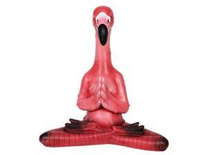 exhart meditating yoga flamingo in lotus position garden statue | yoga flamingo resin statue in mediation pose uv treated & hand-painted zen flamingo statue | indoor & outdoor orna exhart meditating yoga flamingo in lotus position garden statue | yoga flamingo resin statue in mediation pose uv treated & hand-painted zen flamingo statue | indoor & outdoor orna
