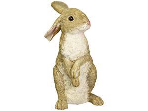 design toscano hopper the bunny standing rabbit outdoor garden statue, 11 inch, polyresin