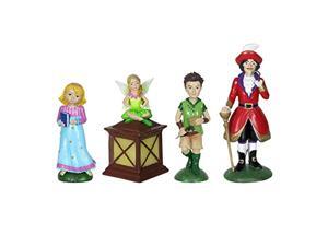 exhart neverland mini figurine set - 4 piece mini statue garden set featuring peter pan, tinkerbell, wendy and captain hook - decorative resin statues for a fairy garden 2" l x 2" exhart neverland mini figurine set - 4 piece mini statue garden set featuring peter pan, tinkerbell, wendy and captain hook - decorative resin statues for a fairy garden 2" l x 2"