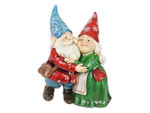 exhart garden gnomes couple statue - hugging gnome garden statue for indoors or out - hand-painted gnomes garden dcor - weather resistant resin gnome couple statue, 10? l x 6.5? w exhart garden gnomes couple statue - hugging gnome garden statue for indoors or out - hand-painted gnomes garden dcor - weather resistant resin gnome couple statue, 10? l x 6.5? w