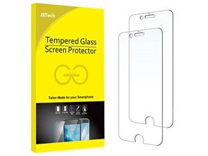jetech screen protector for iphone 8 plus and iphone 7 plus, 5.5-inch, tempered glass film, 2-pack