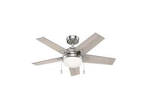 hunter fan company 51839 bartlett ceiling fan, 44, brushed nickel finish