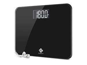 Etekcity High Precision Digital Body Weight Bathroom Scale with Ultra Wide Platform and Easy-to-Read Backlit LCD, 440 Pounds