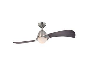 westinghouse lighting 7223000 solana indoor ceiling fan with light and remote, 48 inch, brushed nickel