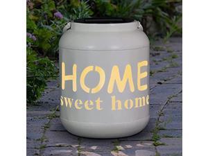 exhart ?home sweet home? solar hanging lanterns decorative - farmhouse style solar powered lantern w/led light - weather-resistant metal large outdoor lantern for patio & garden - exhart ?home sweet home? solar hanging lanterns decorative - farmhouse style solar powered lantern w/led light - weather-resistant metal large outdoor lantern for patio & garden -