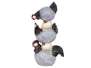 exhart stacked black & white chickens and eggs garden statue - hand-painted chickens and eggs table decor, eggs decor, chickens resin statue, country rustic farmhouse dcor, 3.1" l exhart stacked black & white chickens and eggs garden statue - hand-painted chickens and eggs table decor, eggs decor, chickens resin statue, country rustic farmhouse dcor, 3.1" l