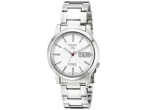 seiko men's snk789 seiko 5 automatic stainless steel watch with white dial