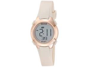 armitron sport women's digital chronograph blush pink resin strap watch, 45/7135pbh, blush pink/rose gold