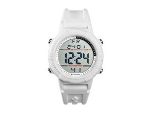 columbia timing peak patrol stainless steel quartz silicone strap, white, 22 casual watch (model: css14-003)